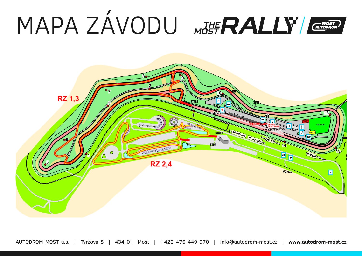 mapa Rally